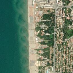 Marina di Pisa-Tirrenia-Calambrone map(satellite map)