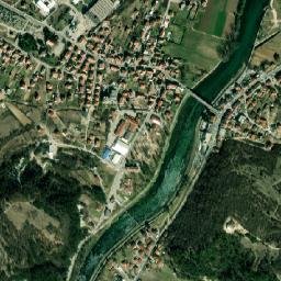 Trilj map(satellite map)
