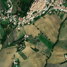 Ostra Vetere map(satellite map)