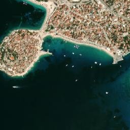 Primošten map(satellite map)