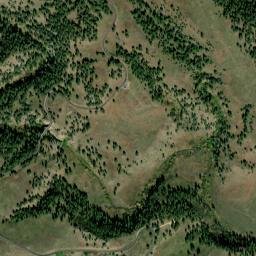 Highway 87, Wind Cave National Park, Custer High Resolution Satellite Map