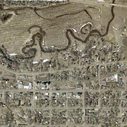 Dunham St Valley Springs South Dakota  High Resolution Satellite Map