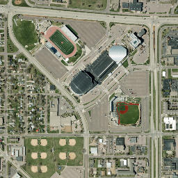 1180-1334 North Western Avenue Sioux Falls SD High Resolution Satellite Map