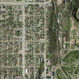 201-299 East Falls Park Drive Sioux Falls SD High Resolution Satellite Map