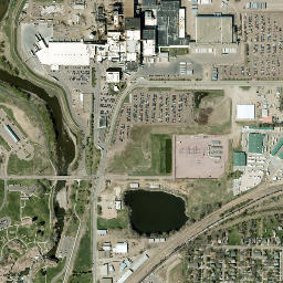 42 North Phillips Avenue Sioux Falls SD  High Resolution Satellite Map