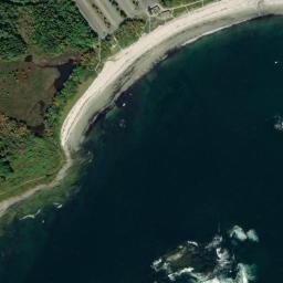 Satellite view of Crescent Beach State Park