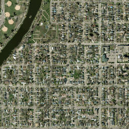 512 N Covell Ave Sioux Falls SD High Resolution Satellite Map