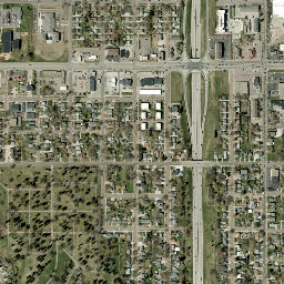 2000-2098 E 12th St Sioux Falls SD High Resolution Satellite Map