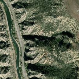 Thermopolis WyomingUS-20 High Resolution Satellite Map