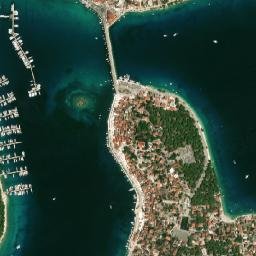 Rogoznica map(satellite map)