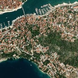 Trogir map(satellite map)