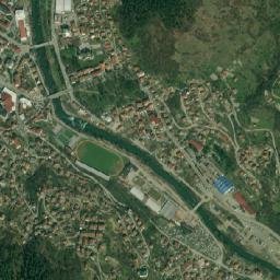 Foča map(satellite map)