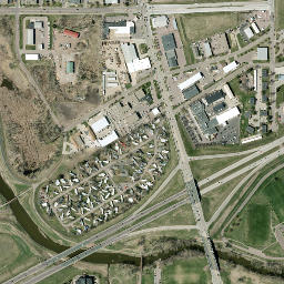 Sioux Falls Bike Trail, Sioux Falls, SD 57105 High Resolution Satellite Map