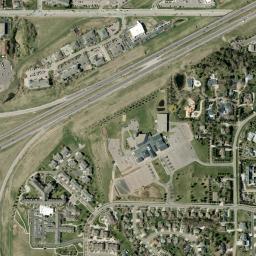 Satellite view of Prairie Green Golf Course