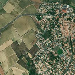 Abeilhan map(satellite map)