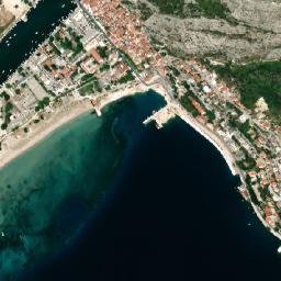 Omiš map(satellite map)