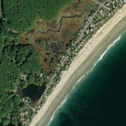 Satellite view of Fortunes Rocks Beach