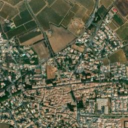 Pomérols map(satellite map)