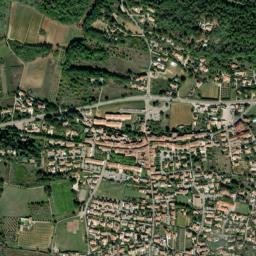 Rougiers map(satellite map)