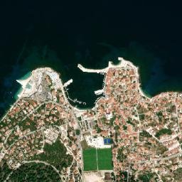 Postira map(satellite map)