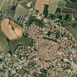Puisserguier map(satellite map)