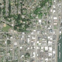 Coos Bay map(satellite map)