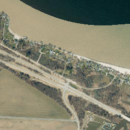 Sandy Harbour Beach New York High Resolution Satellite Map