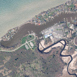 Sunset Beach New York High Resolution Satellite Map