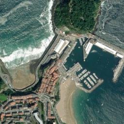 Getaria map(satellite map)