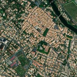 Sérignan map(satellite map)