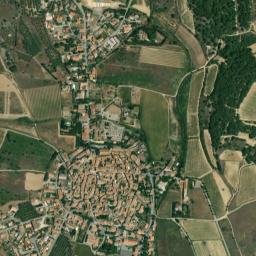 Laure-Minervois map(satellite map)