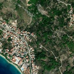 Tučepi map(satellite map)