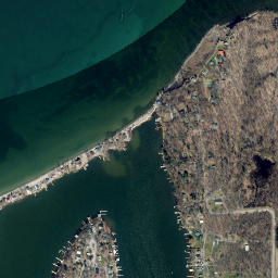 Lake Bluff New York High Resolution Satellite Map