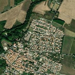 Pezens map(satellite map)
