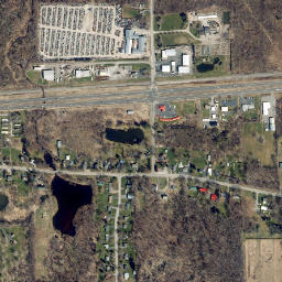 Fruitland New York High Resolution Satellite Map