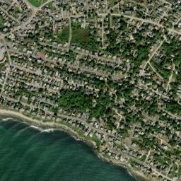 York Beach map(satellite map)