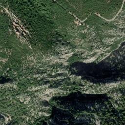 Évenos map(satellite map)