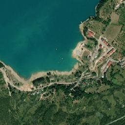 Plužine map(satellite map)