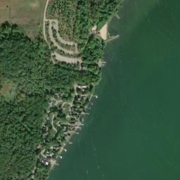 Satellite view of Lake Mendota Governor Nelson State Park