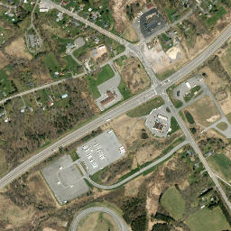 Dams Corner New York High Resolution Satellite Map