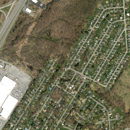 Deerfield Heights New York High Resolution Satellite Map