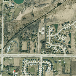 Silver Spring Drive, Menomonee Falls, WI  High Resolution Satellite Map