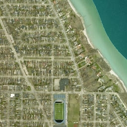 Whitefish Bay map(satellite map)