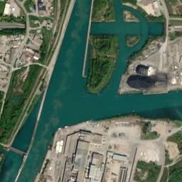 Thorold map(satellite map)
