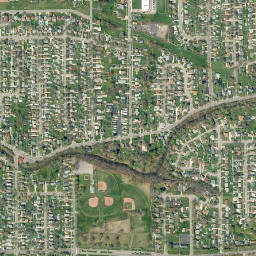 Black Creek Village New York High Resolution Satellite Map