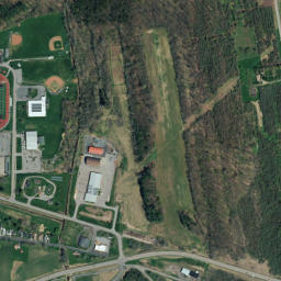 Wayne County map(satellite map)