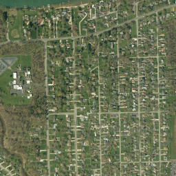 Sandy Beach New York High Resolution Satellite Map