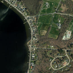 Cedar Bluffs New York High Resolution Satellite Map