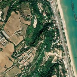Cupra Marittima map(satellite map)