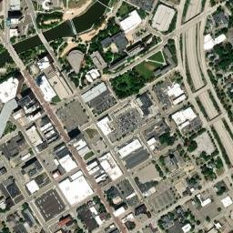 Flint, Michigan High Resolution Satellite Map